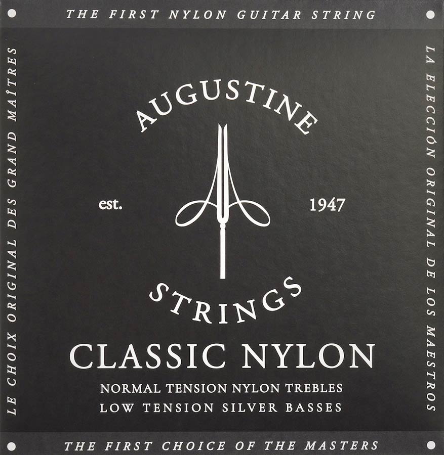 Augustine AU-CLBK Muta di corde per chitarra classica, tensione regolare e leggera