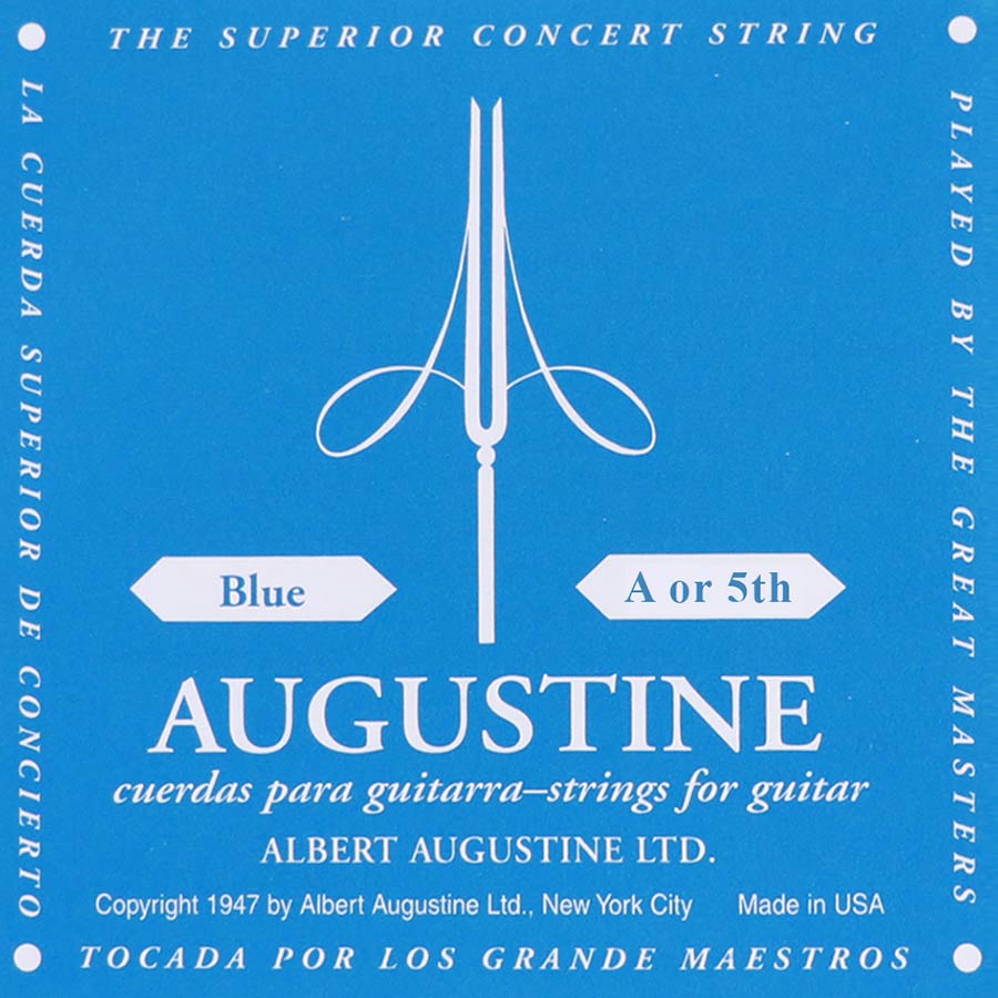 Augustine AUBLU-5 5th - Corda singola per chitarra classica, tensione alta, 036
