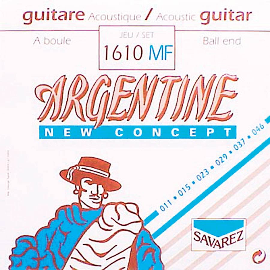 Argentine 1610-MF Muta di corde per chitarra acustica, 011-046