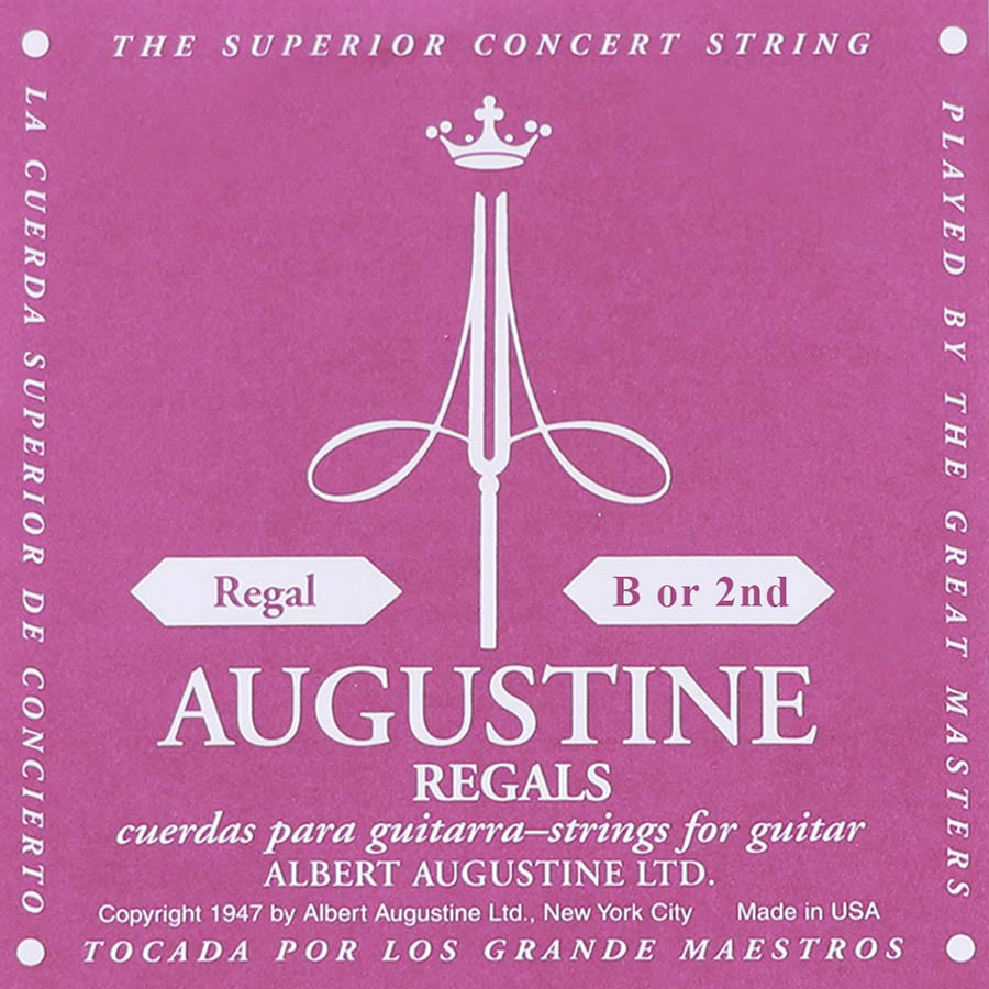 Augustine AUREG-2 2nd - Corda singola per chitarra classica, tensione extra alta, 0334