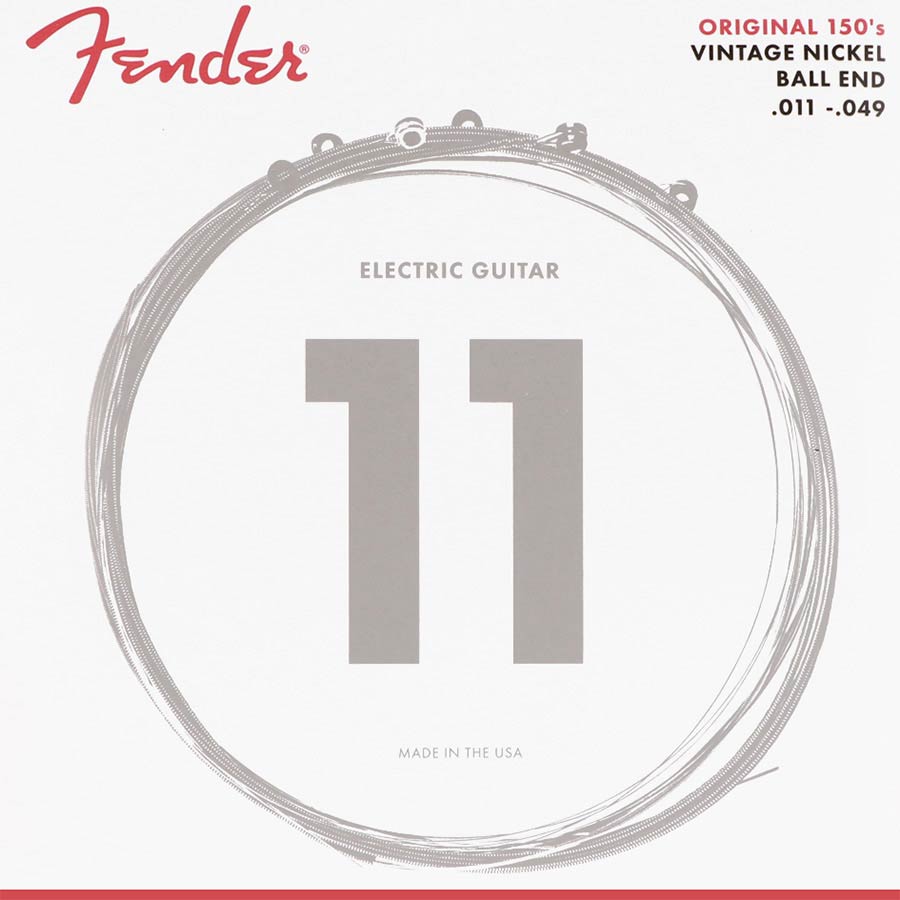 Fender F-150M string set electric, pure nickel, medium, 011-014-018-025-038-048