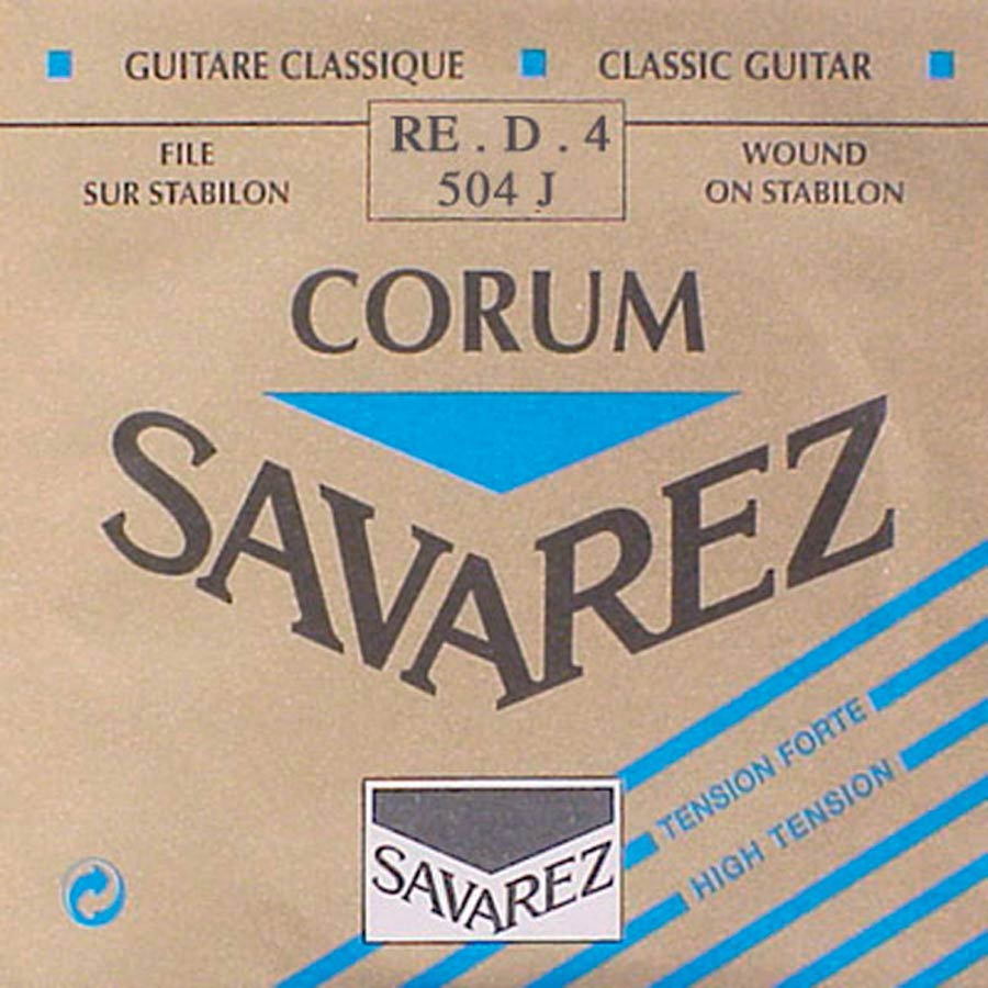 Savarez 504-J 4th D - Corda singola per chitarra classica, tensione alta