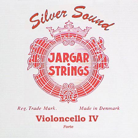 Jargar JCE-CZ-RD 4th C - Corda singola per violoncello, tensione alta, argento