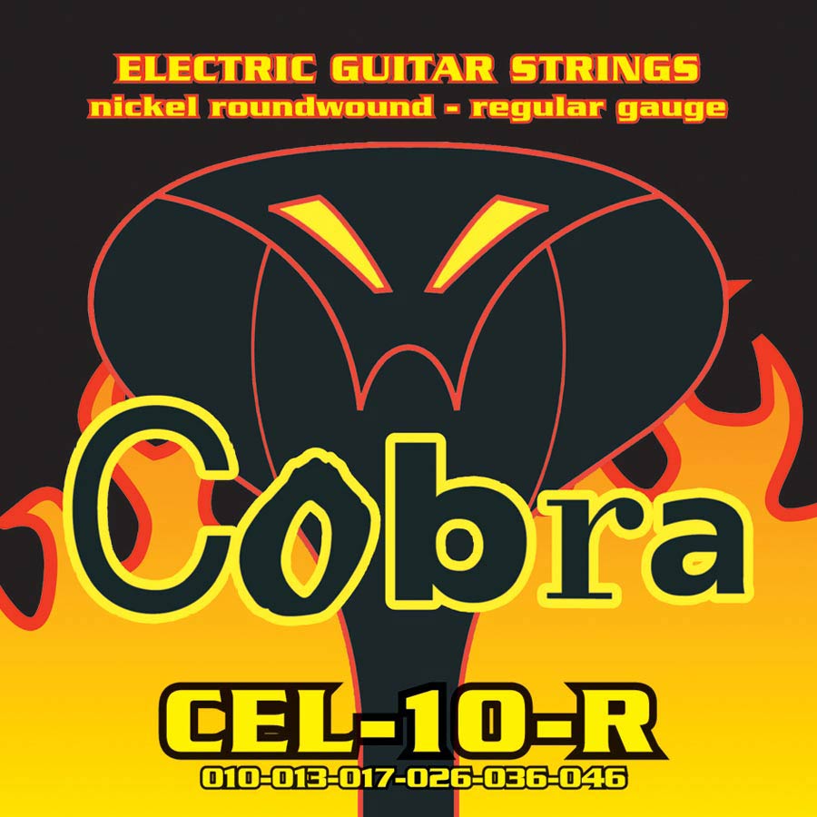 Cobra CEL-10-R Muta di corde per chitarra elettrica, 010-046