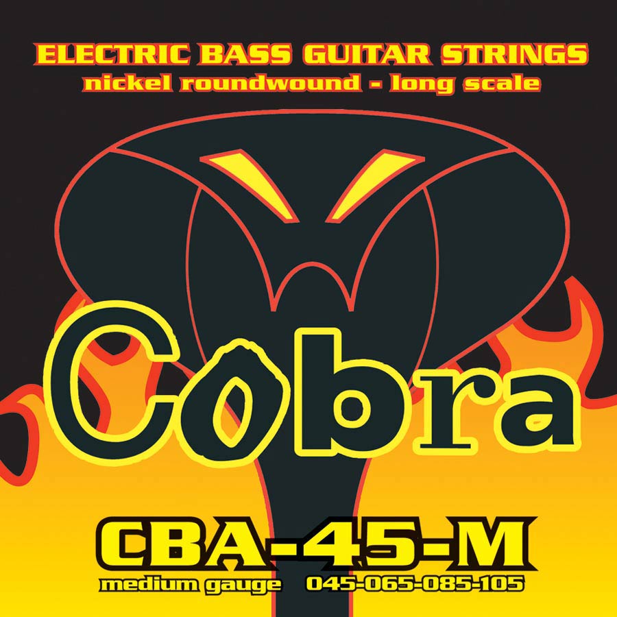 Cobra CBA-45-M Muta di corde per basso elettrico, 045-105, scala lunga