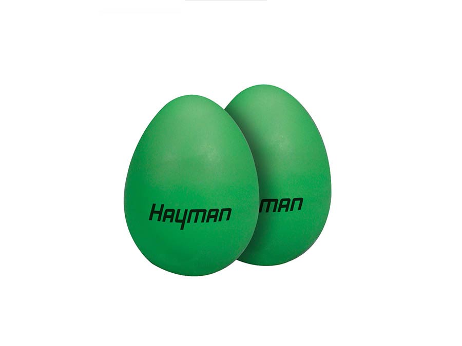 Hayman SE-1-GR Uova maracas, verde, 35 grammi, coppia