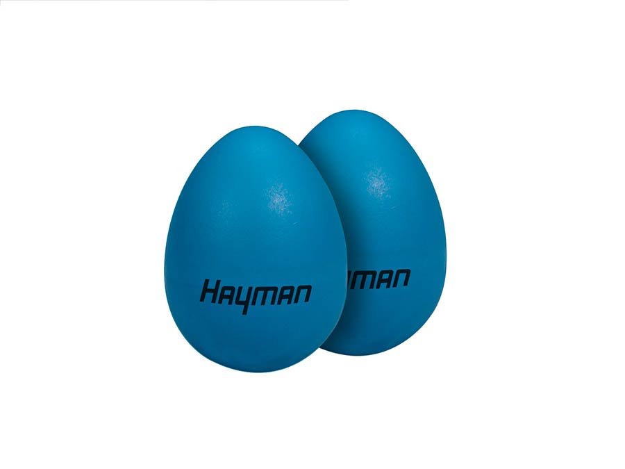 Hayman SE-1-BL Uova maracas, blu, 50 grammi, coppia