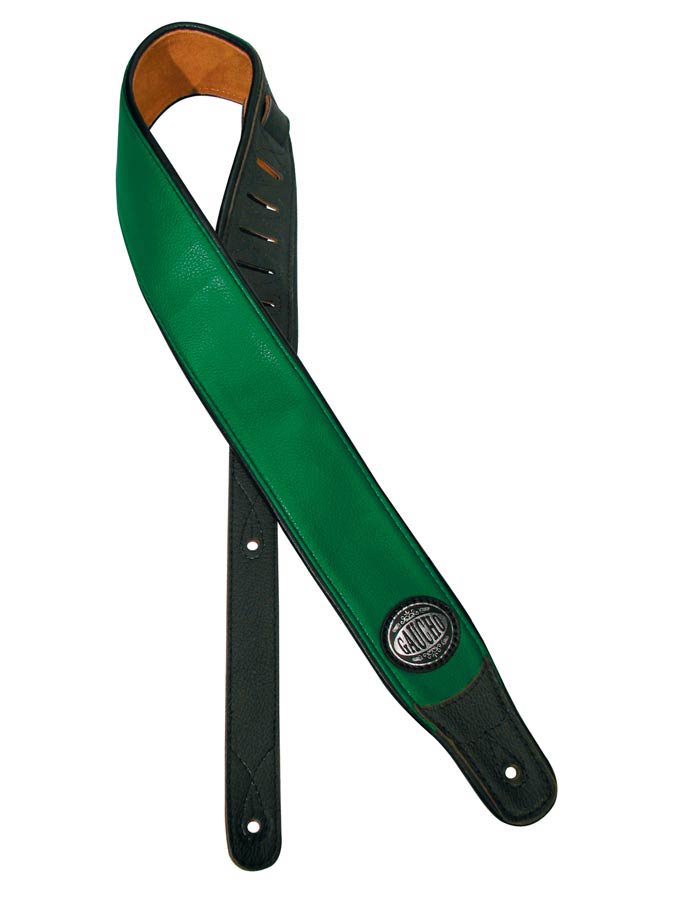 Gaucho GST-400-GN Tracolla per chitarra, interno nero, colore verde