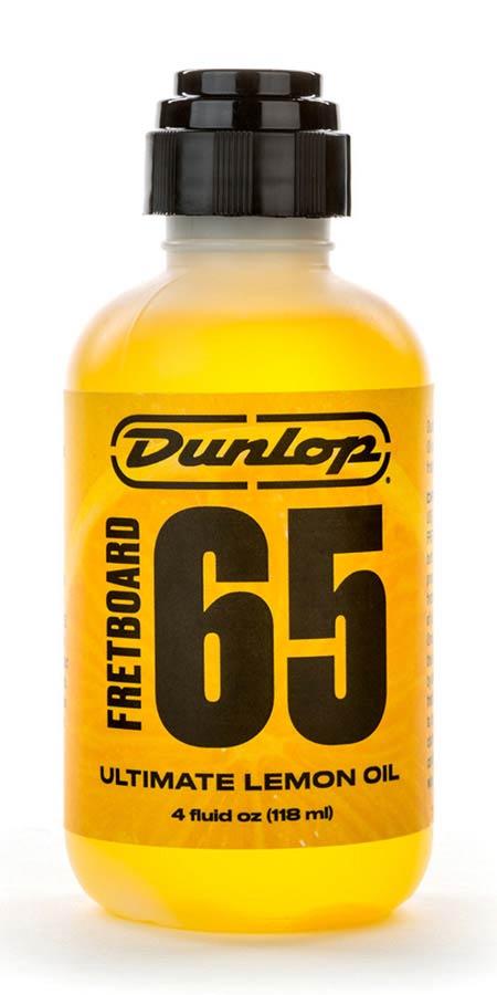 Dunlop DL-6554 Olio di limone per pulizia della tastiera, Fretboard 65 Ultimate Lemon Oil, 118ml