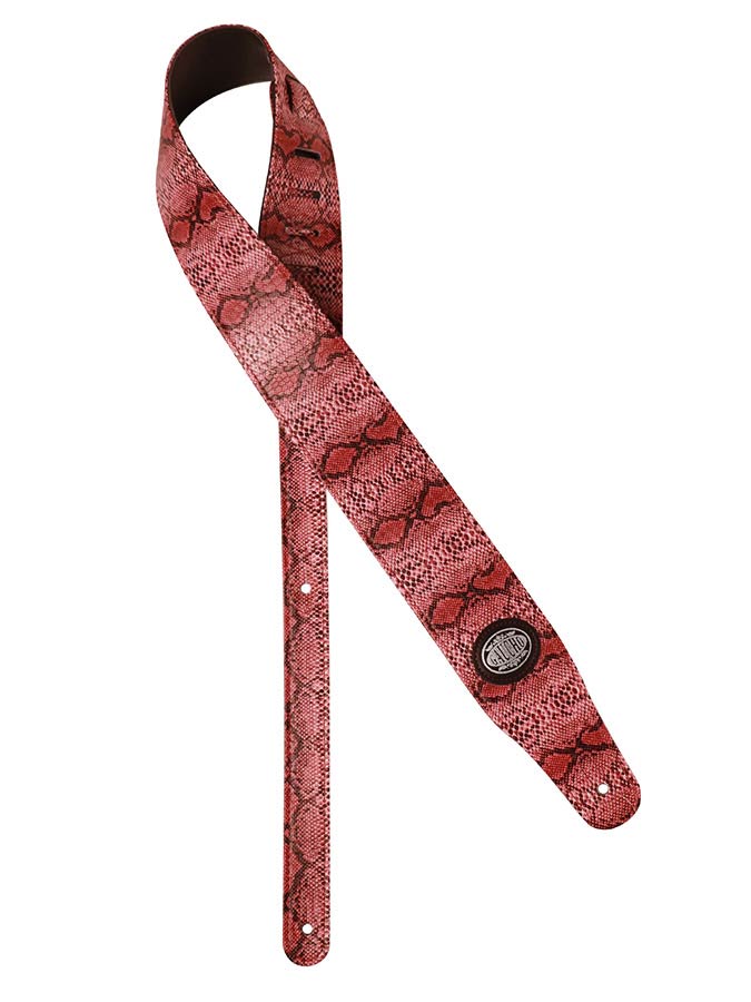 Gaucho GST-205-PK Tracolla per chitarra, trama pelle di serpente rosa