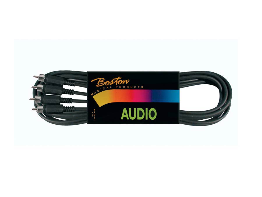 Boston BSG-250-1.5 Cavo audio, 2x RCA M - 2x RCA M, 1,50m, nero