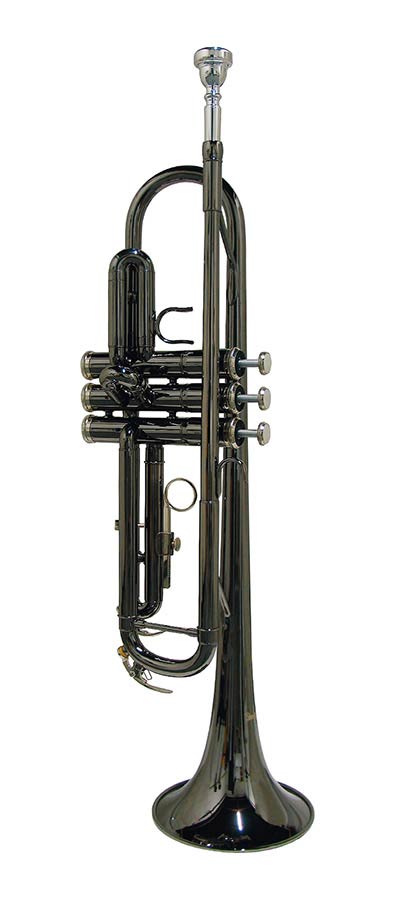 Stewart Ellis SE-1800-BC Tromba in Sib, con astuccio semi-rigido, nero cromato