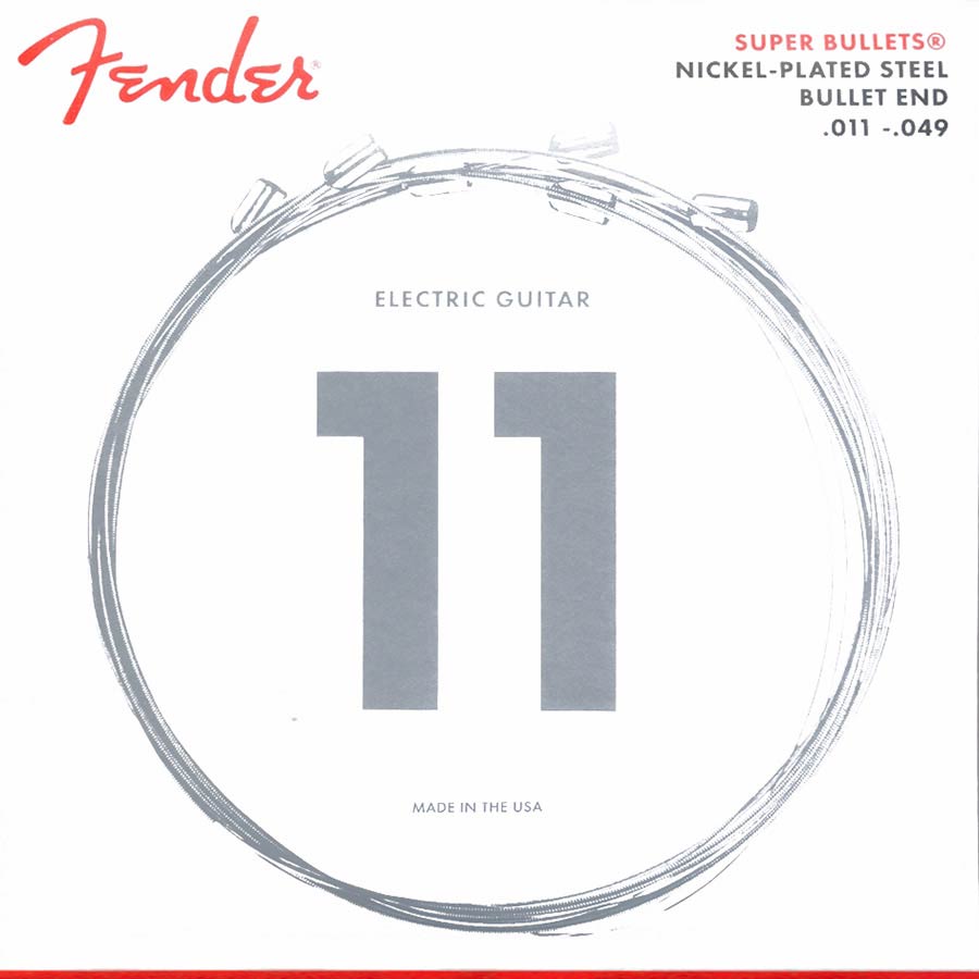 Fender F-3250M string set electric, nickel roundwound, medium, 011-014-018-028-038-049