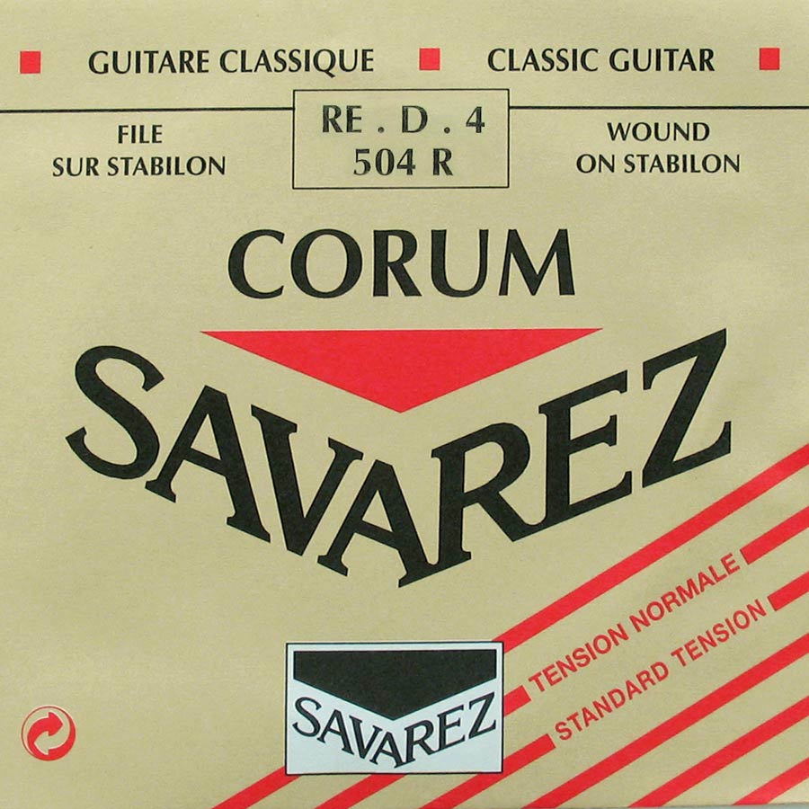 Savarez 504-R 4th D - Corda singola per chitarra classica, tensione normale