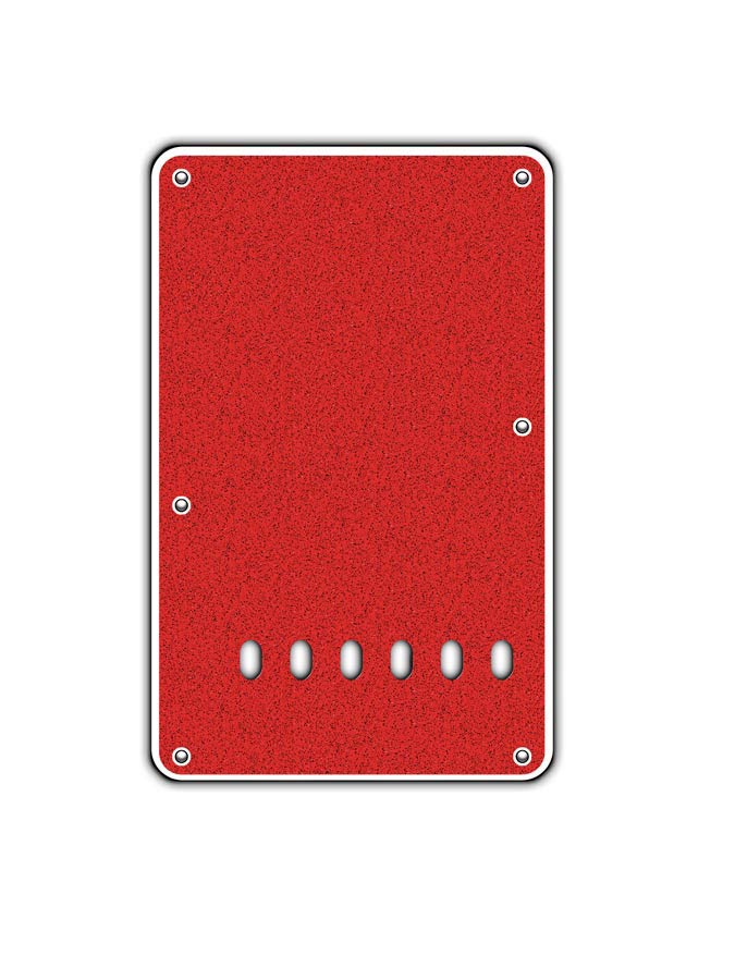 Boston BP-213-SRD Piastra posteriore (back plate), 11,2mm, 2 strati, chitarra elettrica ST, 86x138mm, sparkling red