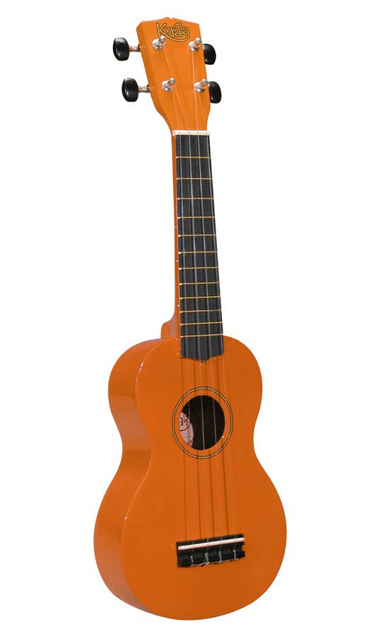 Korala UKS-30-OR Ukulele soprano, hardwood, colore arancio, con borsa