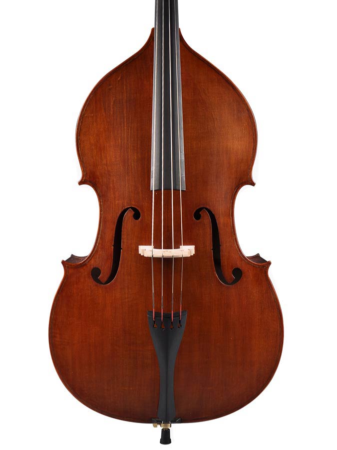 Rudolph RB-234-V Contrabbasso 3/4, abete e acero fiammato, tastiera ebano, modello violino
