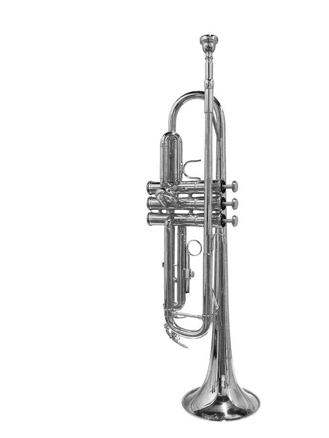 Stewart Ellis SE-1800-S Tromba in Sib, con astuccio semi-rigido, placcata in argento