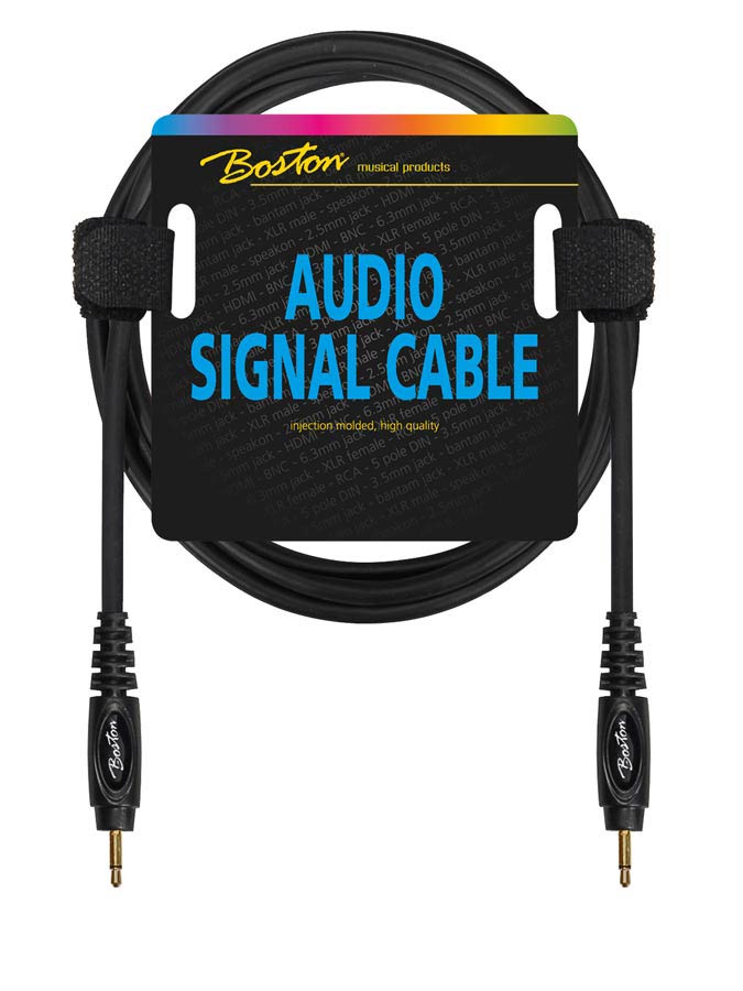 Boston AC-255-300 Cavo audio, 1x jack M mono 3.5mm - 1x jack M mono 3.5mm, 3,00m, nero