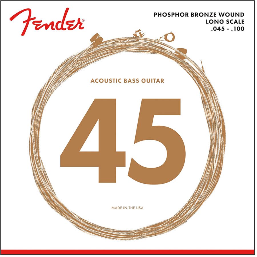 Fender F-8060 string set 34" long scale, phosphor bronze wound 045-065-080-100