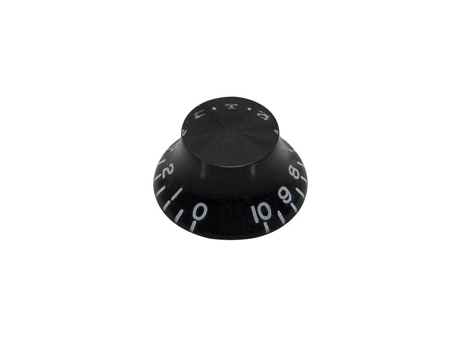 Boston KB-160L Bell knob, transparent black, lefty