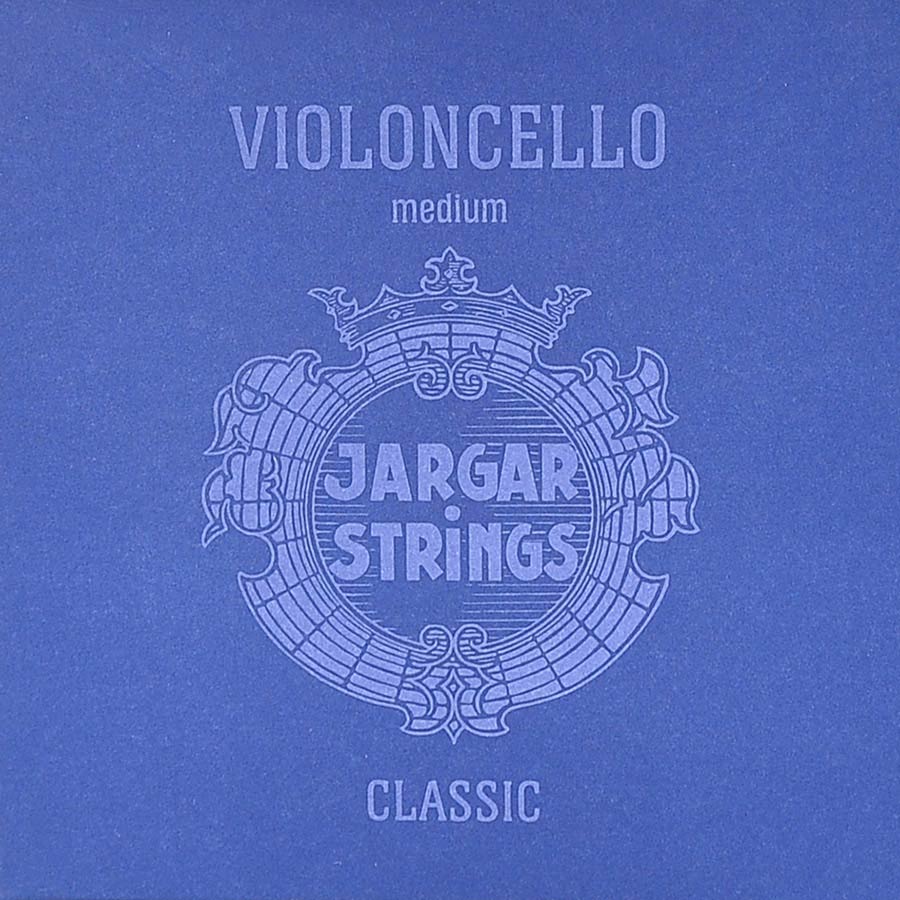 Jargar JCE-SET-BL Muta di corde per violoncello, tensione media, flexi-metal