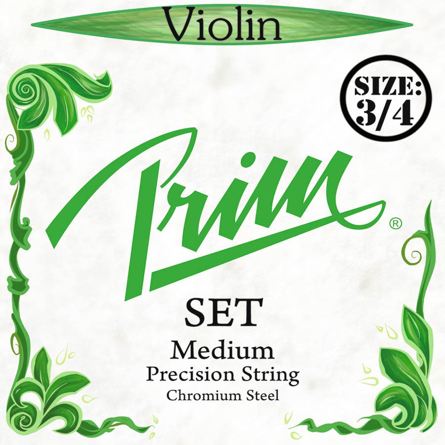 Prim PR-1950 Muta di corde per violino 3/4, acciaio cromato