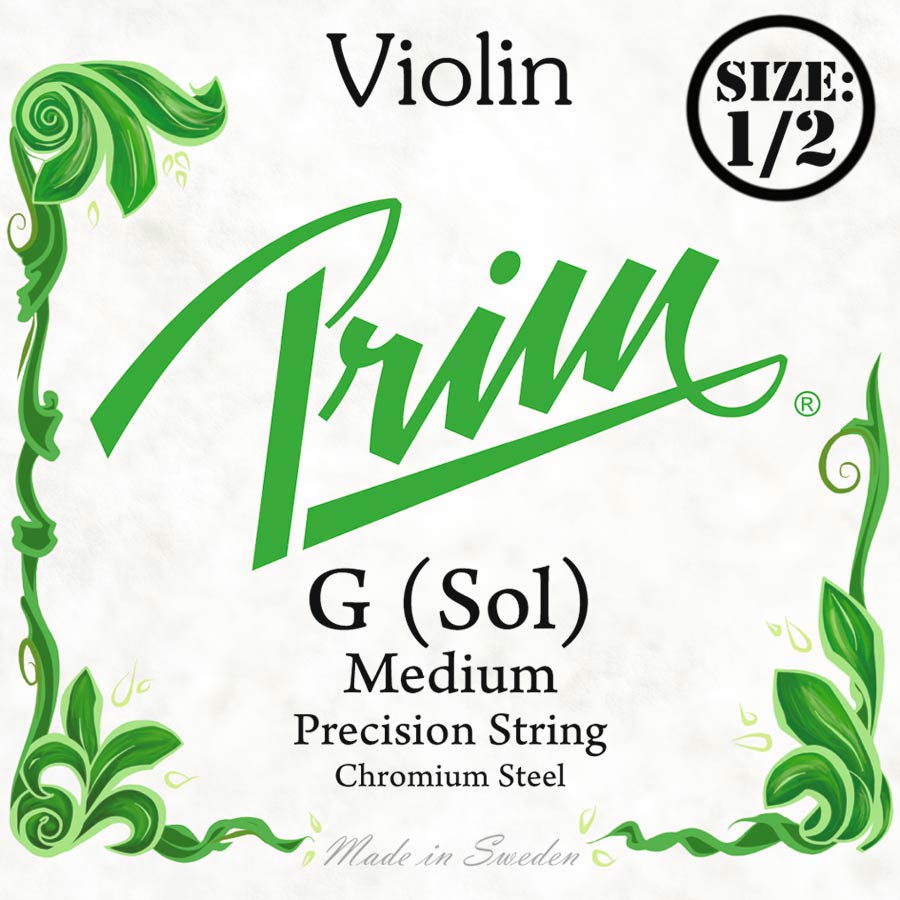 Prim PR-1964 4th G - Corda singola per violino 1/2, acciaio cromato