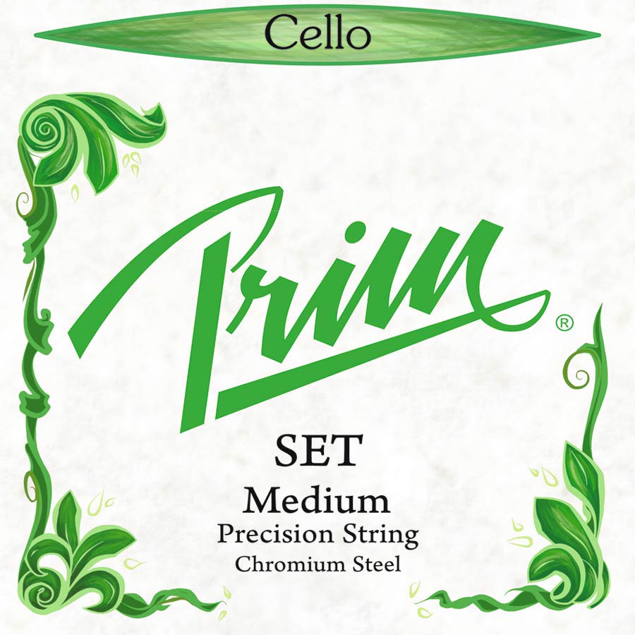 Prim PR-3010 Muta di corde per violoncello 4/4, tensione media, acciaio cromato