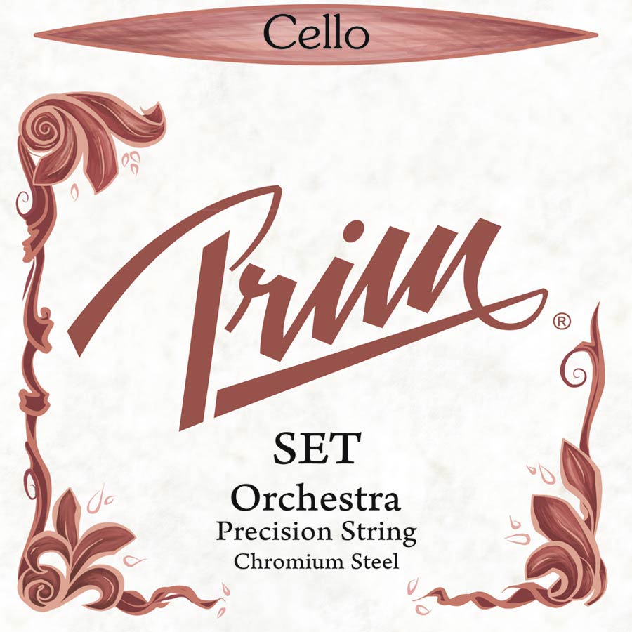 Prim PR-3020 Muta di corde per violoncello 4/4, tensione alta, orchestra, acciaio cromato