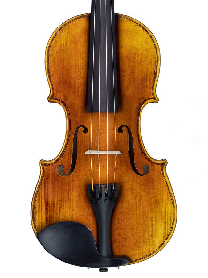 Rudolph RV-812 violin 1/2 Stradivari model, oil varnish with antique finish, european maple, ebony fittings