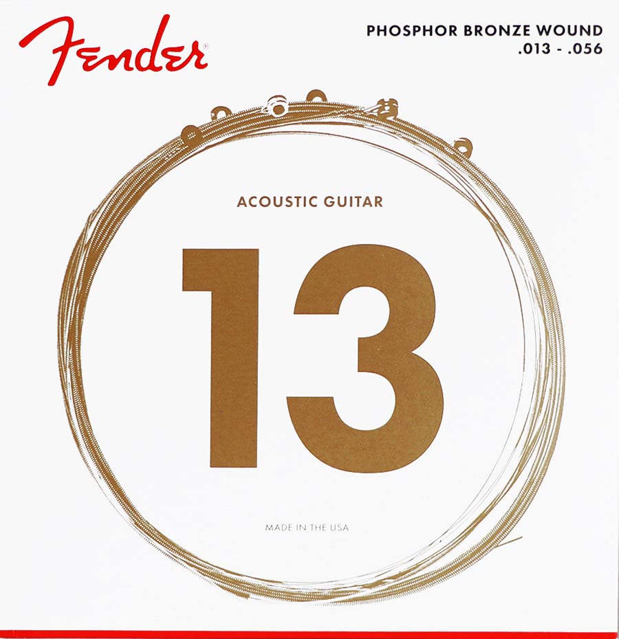 Fender F-60M string set acoustic, ph.bronze roundwound, medium, 013-017-026-036-046-056