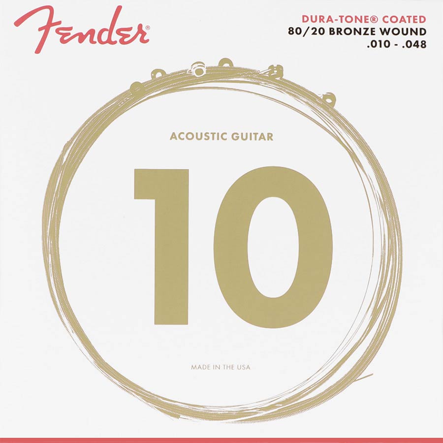 Fender F-880XL string set acoustic, coated bronze, extra light, 010-014-022-030-040-048