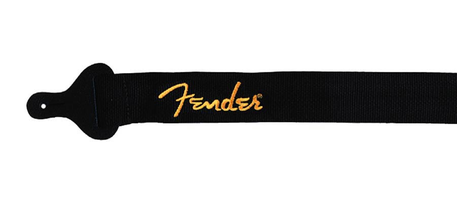 Fender 0990662070 2" guitar strap 'Poly Logo', yellow Fender logo