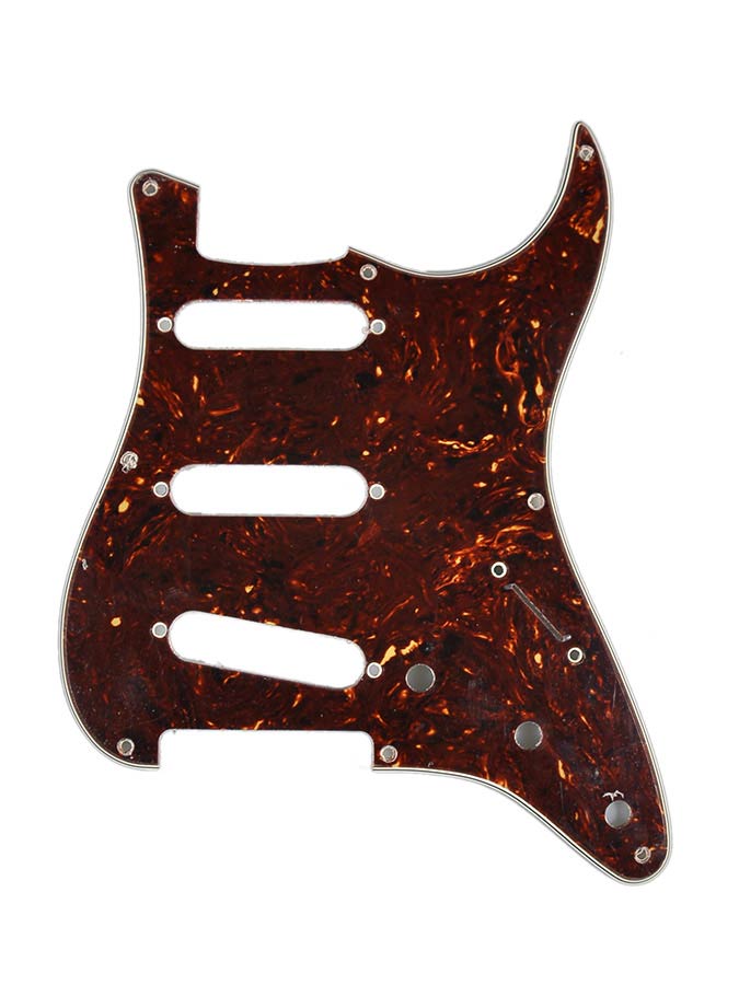Fender 0991349000 pickguard ‘57 Vintage Strat, SSS, 8 screw holes, 4-ply, tortoise shell
