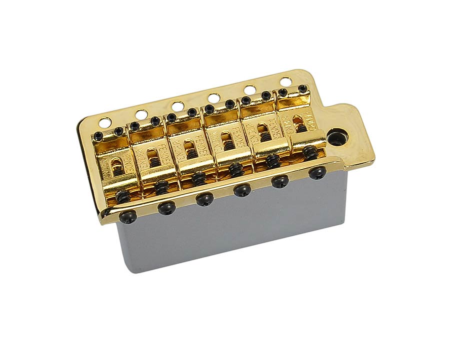 Fender 0053275000 tremolo assembly Mexico Vintage/Deluxe Player Strat, gold