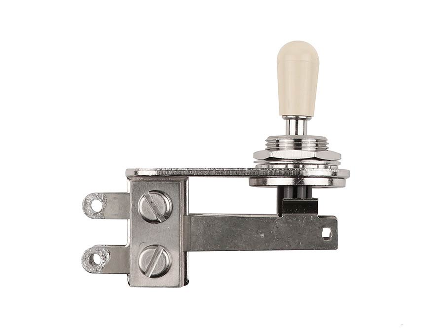 Fender 0053694049 3-way toggle switch, Jazzmaster/'72 Tele, chrome with parchment tip
