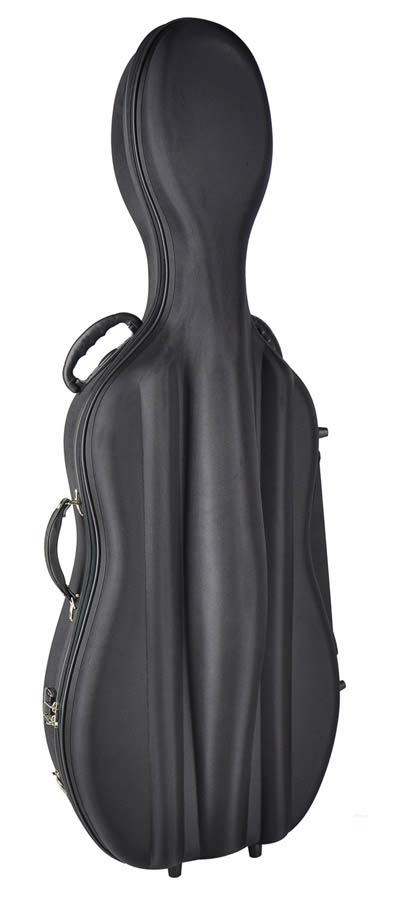 Leonardo CC-144-BK Astuccio per violoncello 4/4, soft foam sagomato, nero
