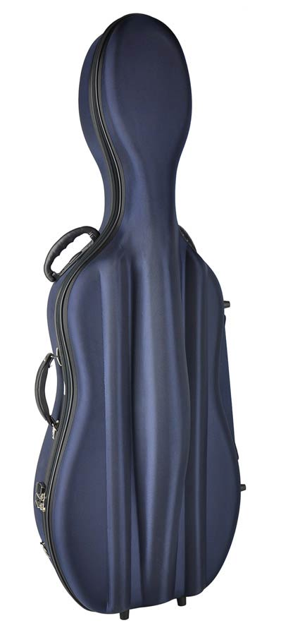 Leonardo CC-144-BU Astuccio per violoncello 4/4, soft foam sagomato, blu