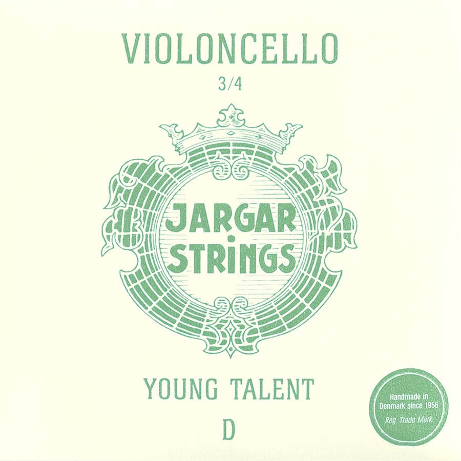 Jargar JCE-D-34 2nd D - Corda singola per violoncello 3/4, tensione media, flexi-metal