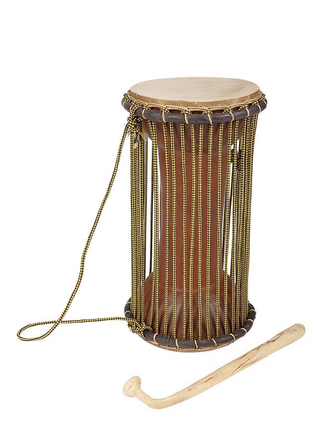 Kangaba KTM05 Medium tama (talking drum), dugura, pelle di capra, circa 13x28cm