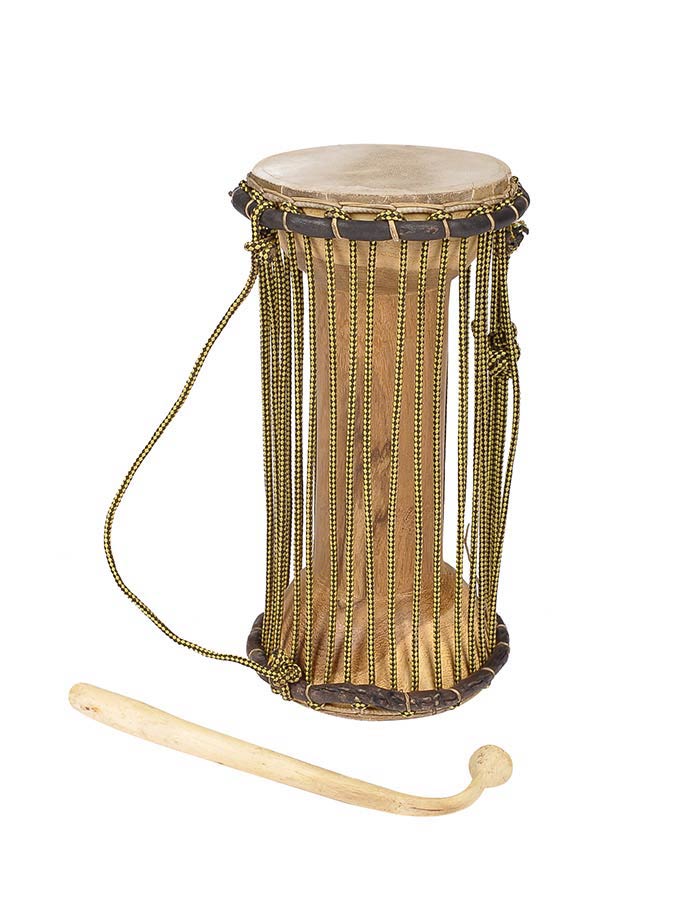 Kangaba KTM04 Small tama (talking drum), dugura, pelle di capra, circa 11x25cm