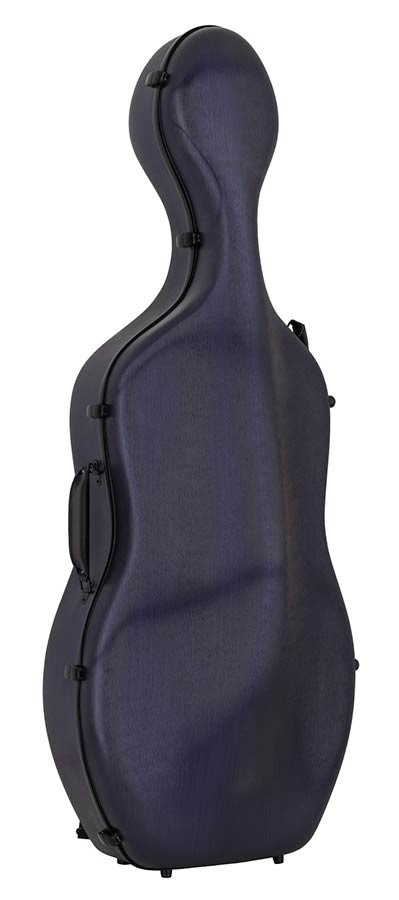 Leonardo CC-644-BU Astuccio per violoncello 4/4, PVC, blu, senza ruote