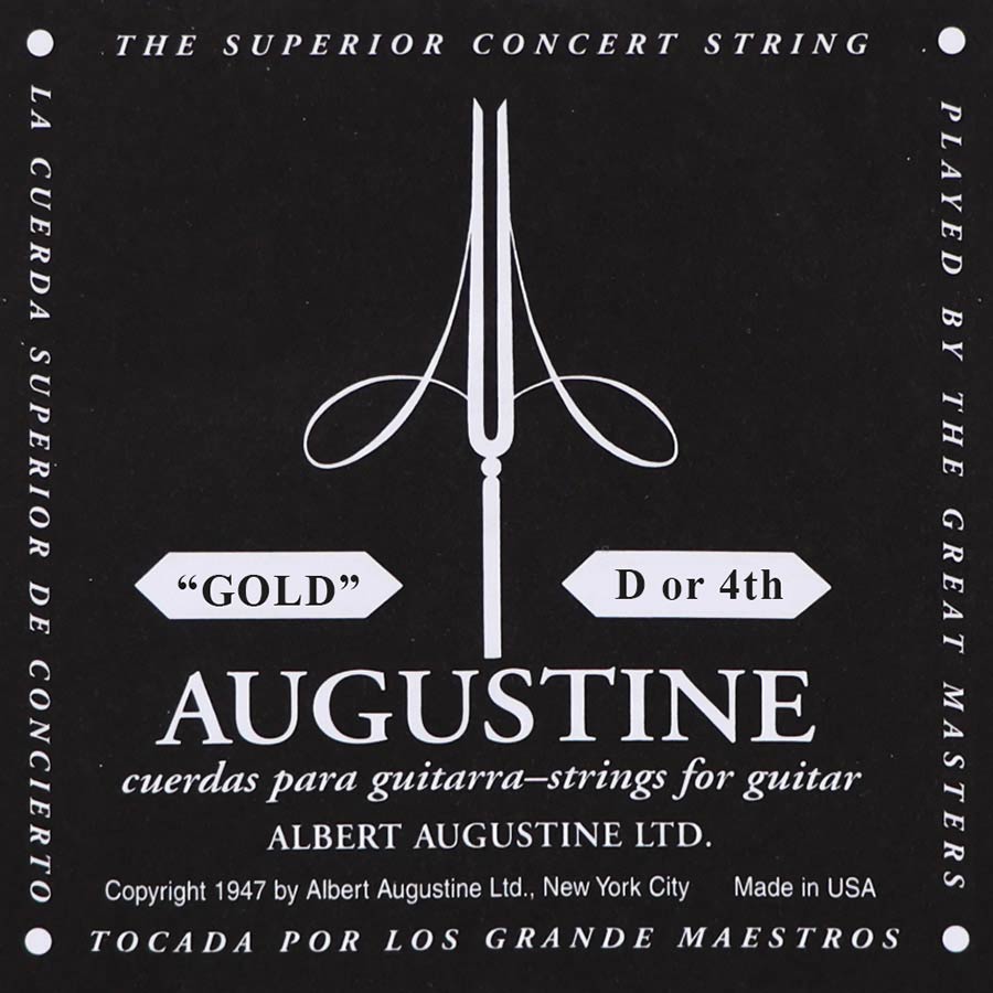 Augustine AUGLD-4 4th - Corda singola per chitarra classica, tensione bassa, 0315