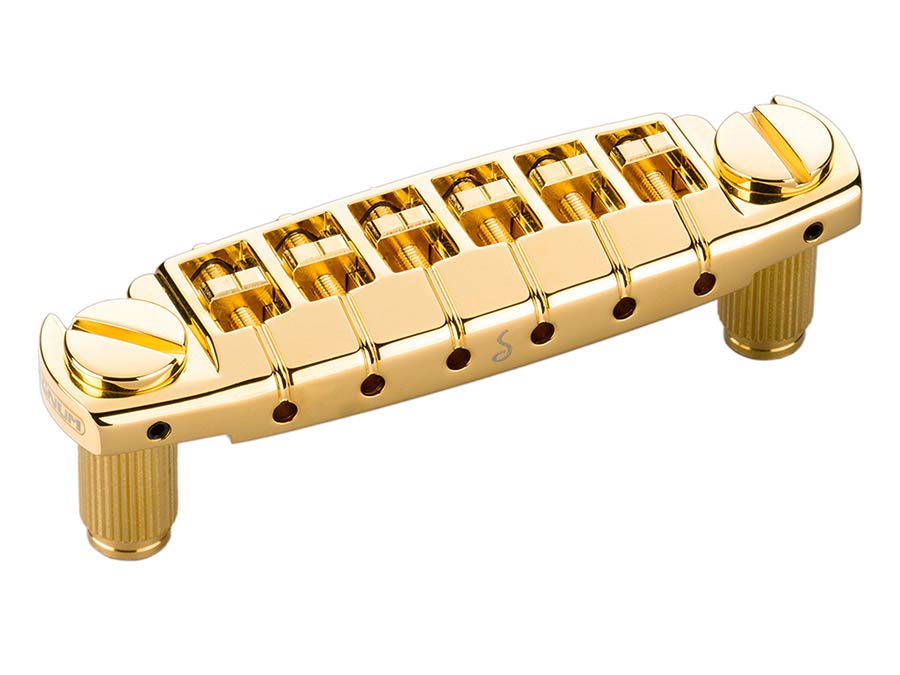 Schaller 12350500 Ponte Signum per chitarra elettrica, 10,5mm, 12'', dorato