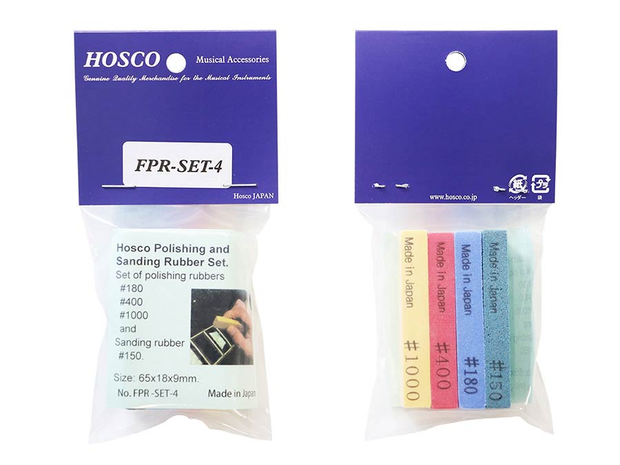Hosco Japan H-FPR-SET Gomme per la pulizia dei tasti, set 4pz, 150-180-400-1000grit