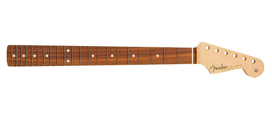 Fender 0991103921 60's Stratocaster neck, 21 medium jumbo frets, 12" radius pau ferro fingerboard, C-shape