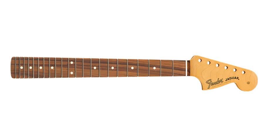 Fender 0991713921 Jaguar neck, 22 medium jumbo frets, 9,5" radius pau ferro fingerboard, C-shape