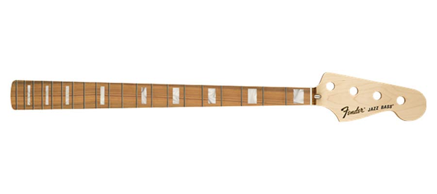 Fender 0992003921 70's Jazz Bass neck, 20 medium jumbo frets, block inlay, 7,25" radius pau ferro fingerboard, C-sha