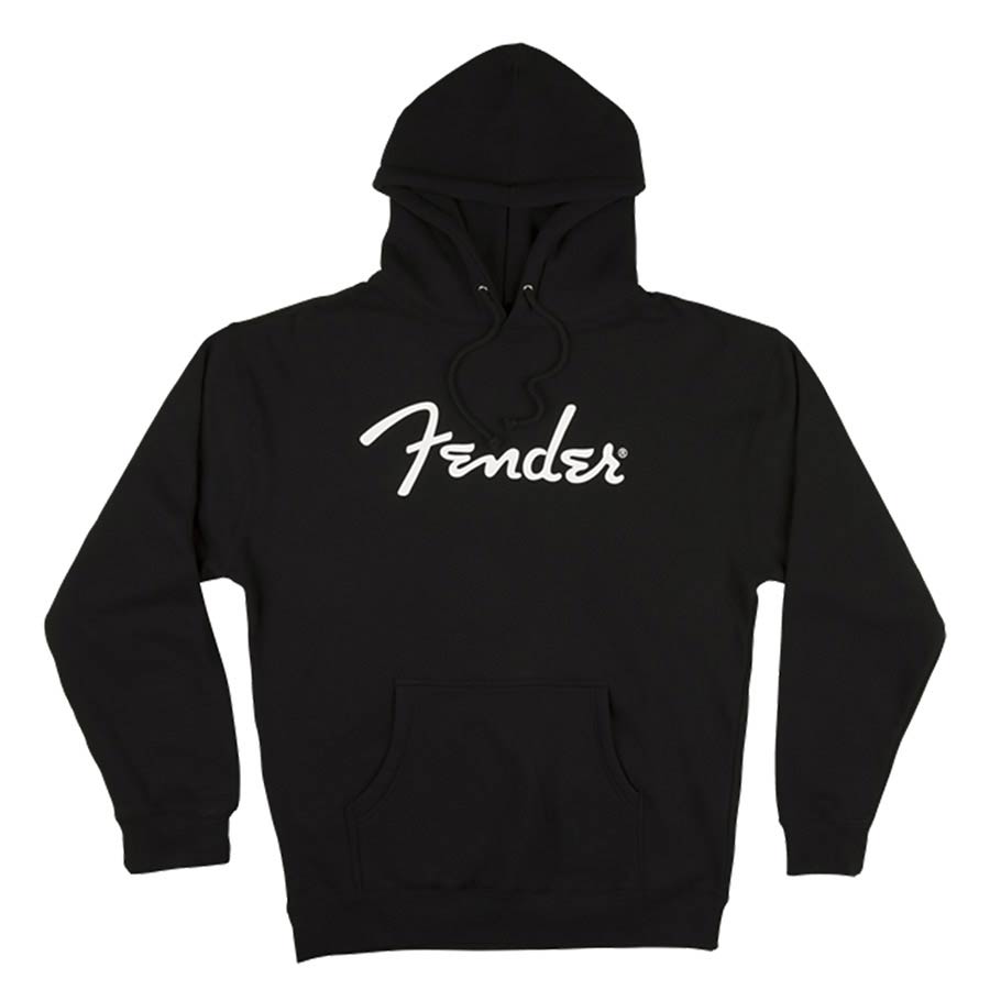 Fender 9113017506 logo hoodie, black, large